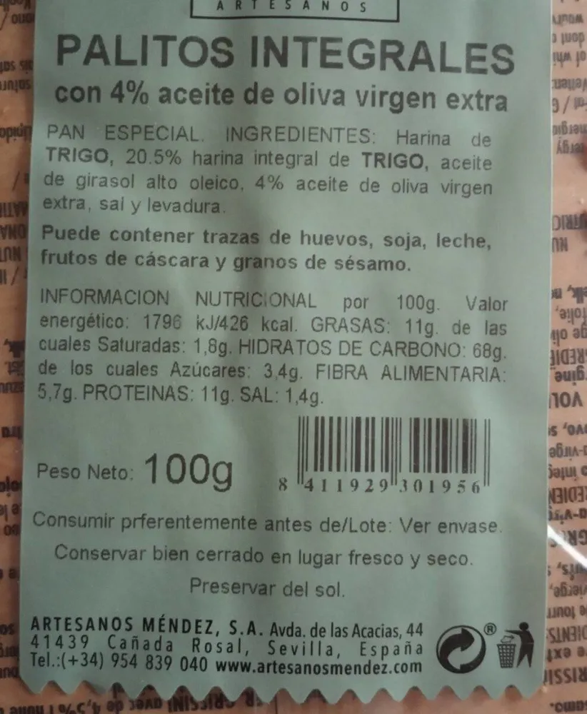 Palitos Integrales