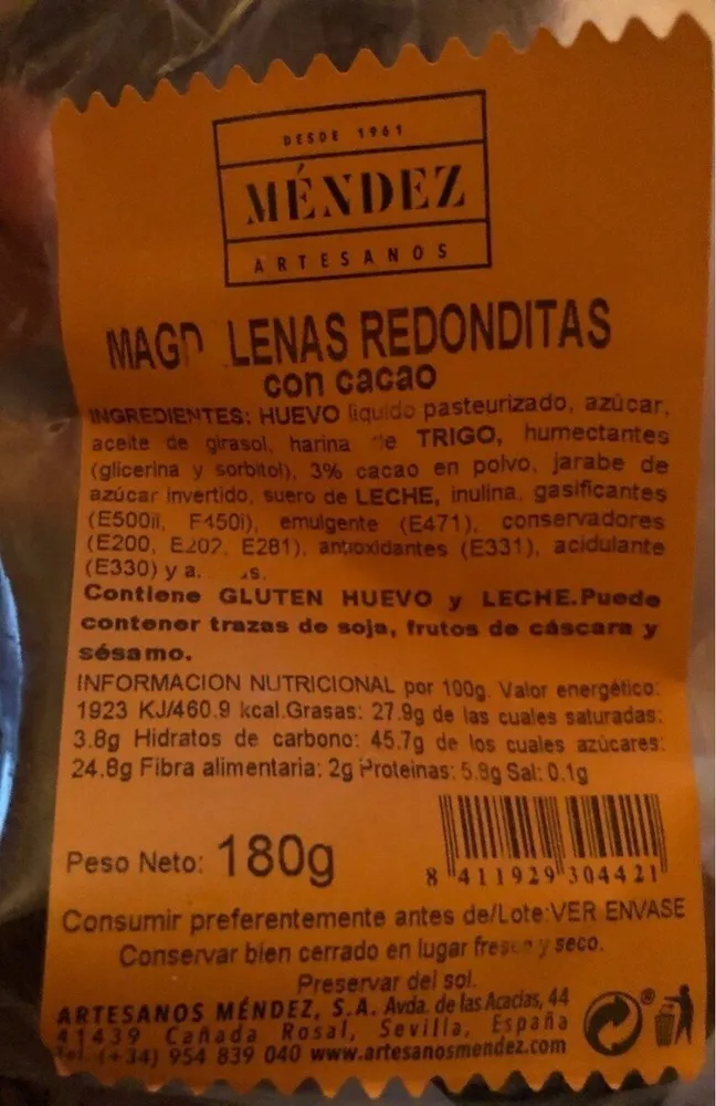 Magdalenas redonditas