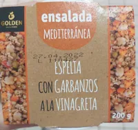 Espelta con garbanzos a la vinagreta