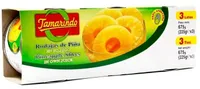 Rodajas de piña en su jugo
