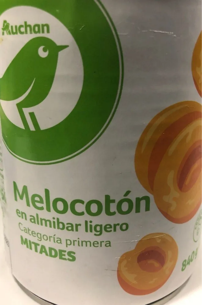 Melocoton en almibar ligero