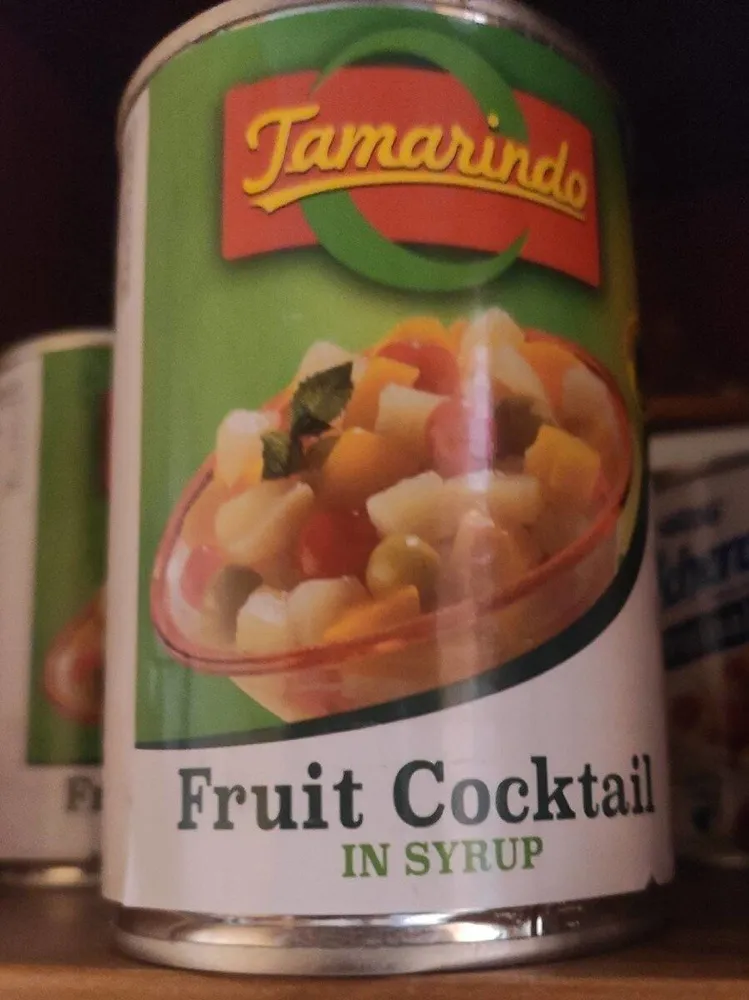 Fruit cocktail in syrup