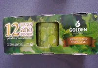 12 uvas Año de Oro peladas y sin semillas pack 3 latas 130 g