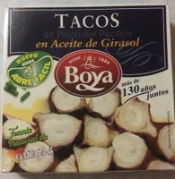 Tacos de potón del pacífico en aceite de girasol