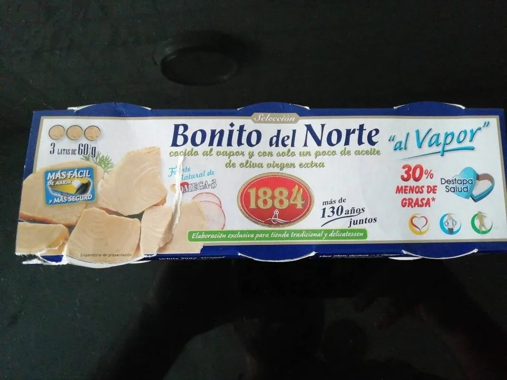 Bonito del norte al vapor