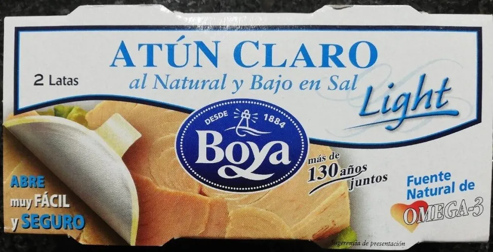 Atún claro al natural y bajo en sal