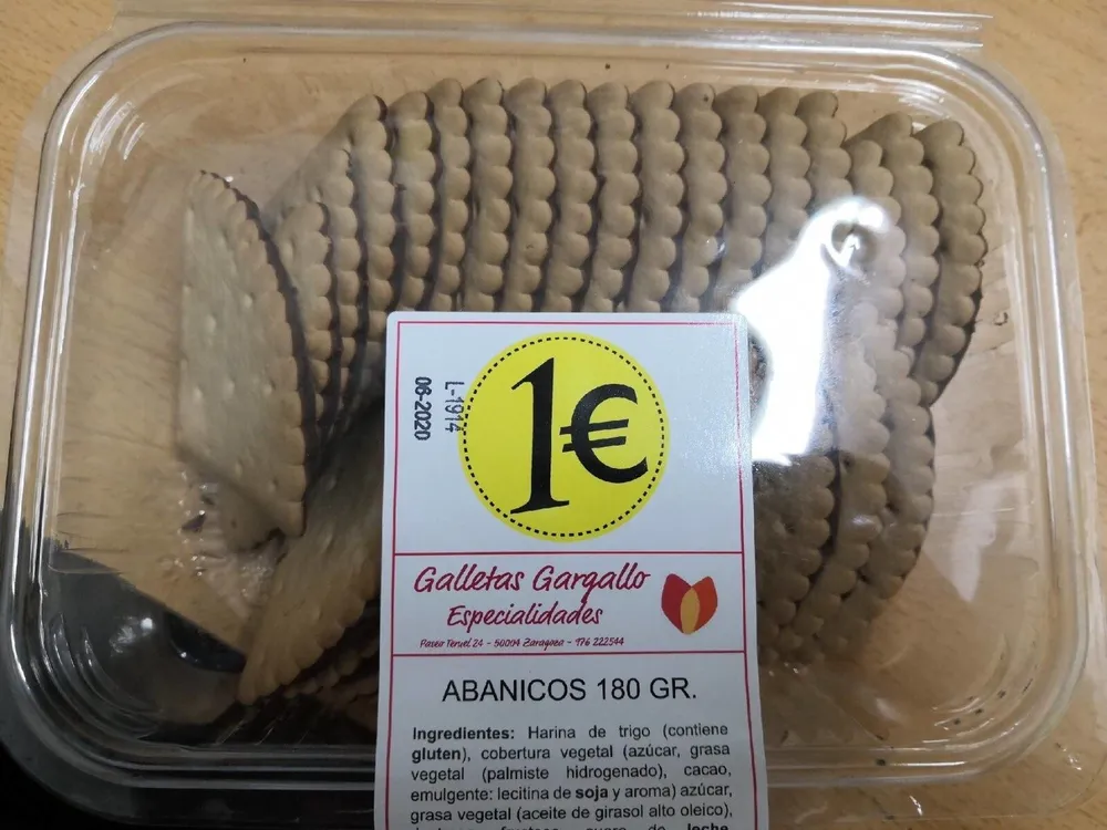 Abanicos chocolate