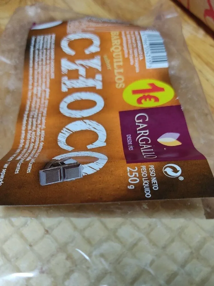 Barquillos sabor choco