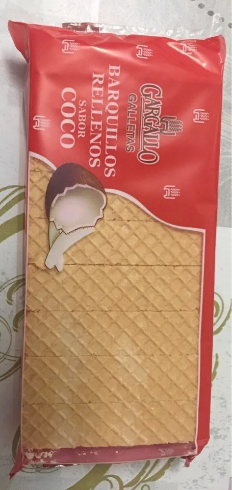 Barquillos Rellenos Coco