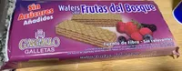Wafers sabor Frutas del Bosque