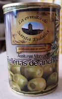 Aceitunas manzanilla rellenas de anchoa