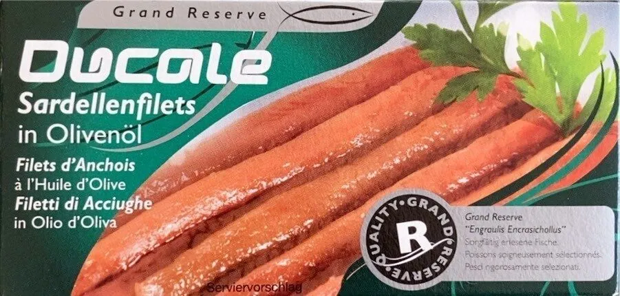 Filets d’anchois à l’huile d’olive