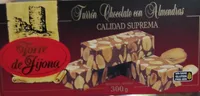 Turrón chocolate con almendras