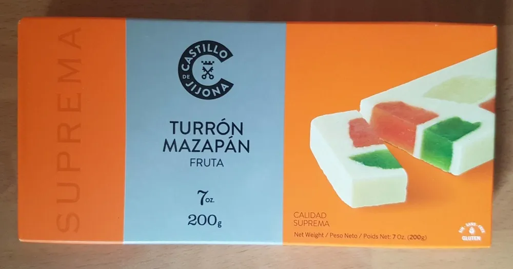 Turrón Mazapán Fruta