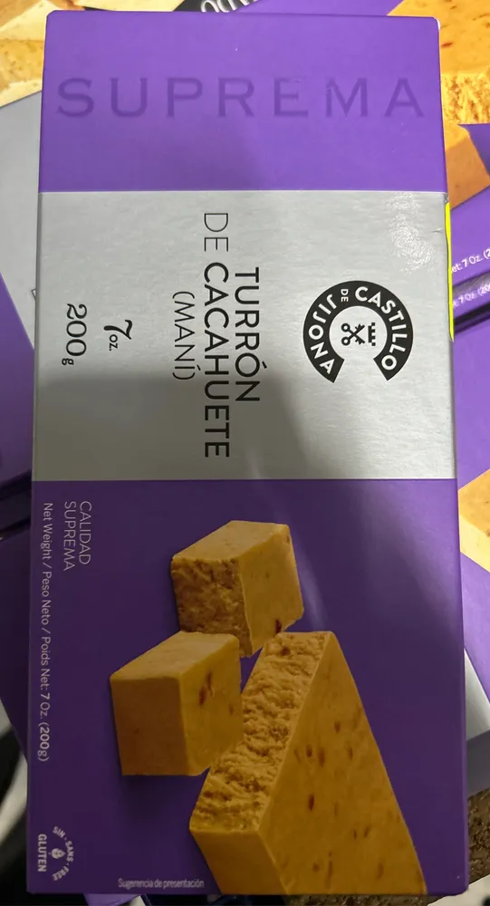 Turrón de cacahuete (maní) blando