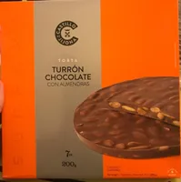 Turrón chocolate con almendras