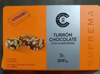 Turrón de chocolate con almendras