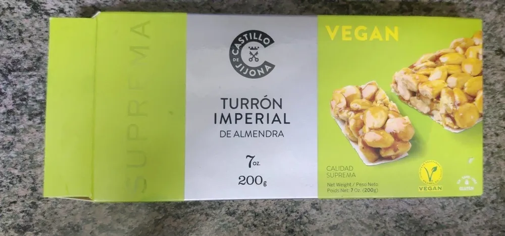 Turrón imperial de almendra