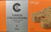 Turrón con almendra caramelizada a la sal
