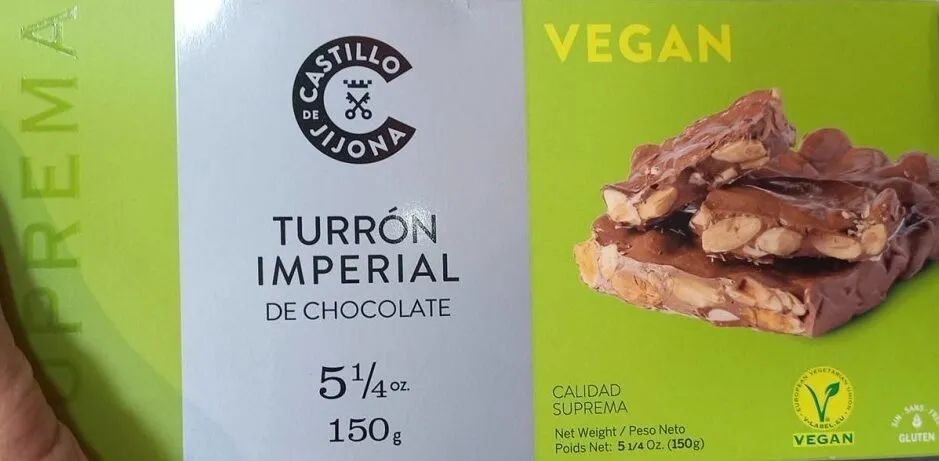 Turrón imperial de chocolate