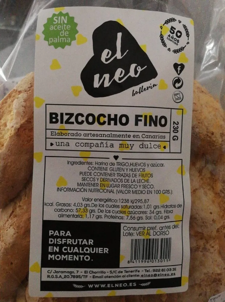 Bizcocho fino