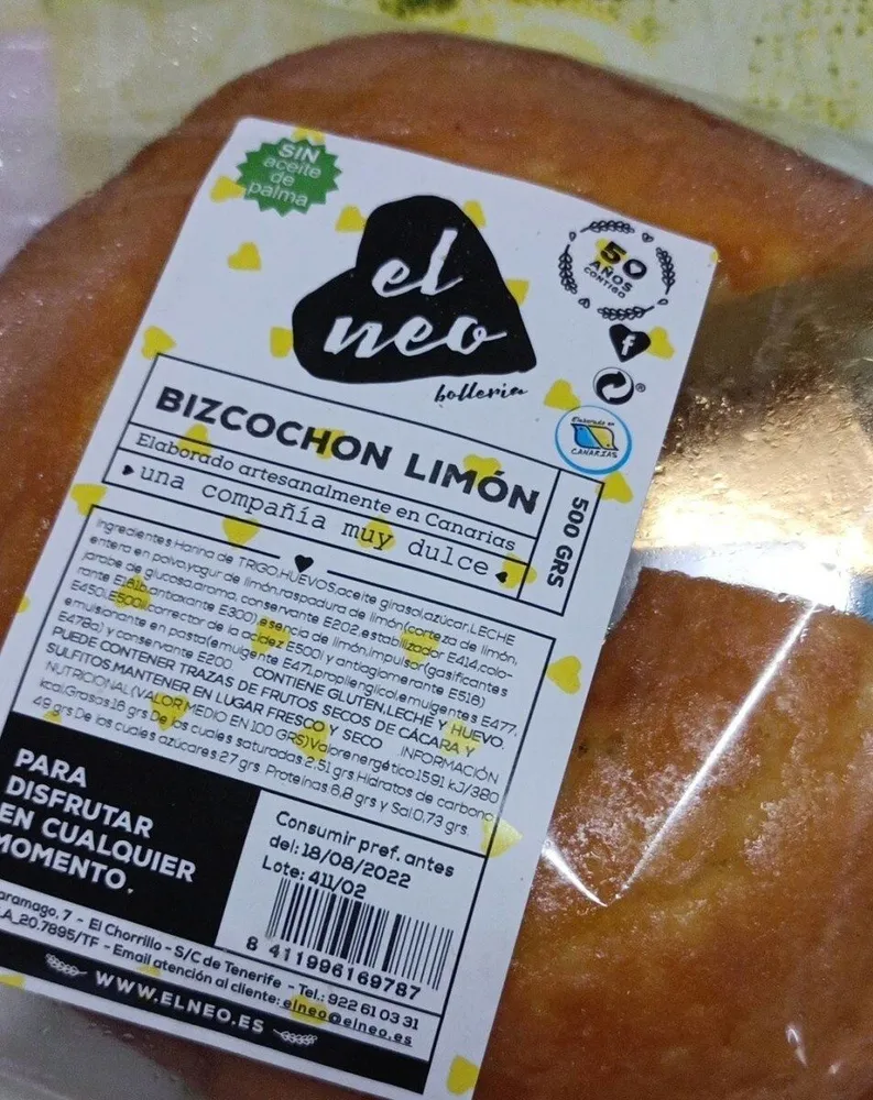 Bizcocho limón