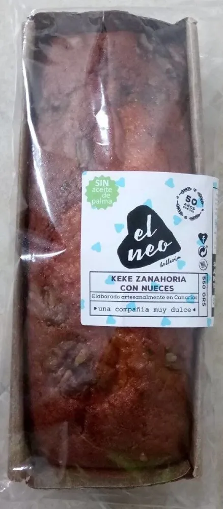 Keke zanahoria con nueces