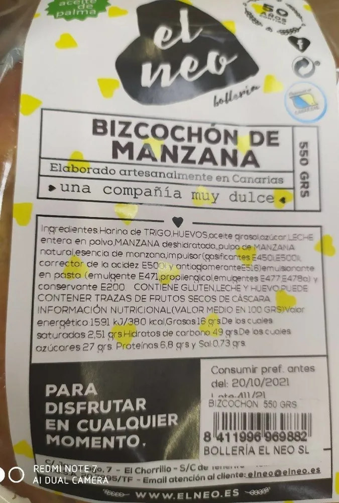 Bizcocho de manzana