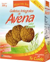 Galletas integrales de avena sabor limón