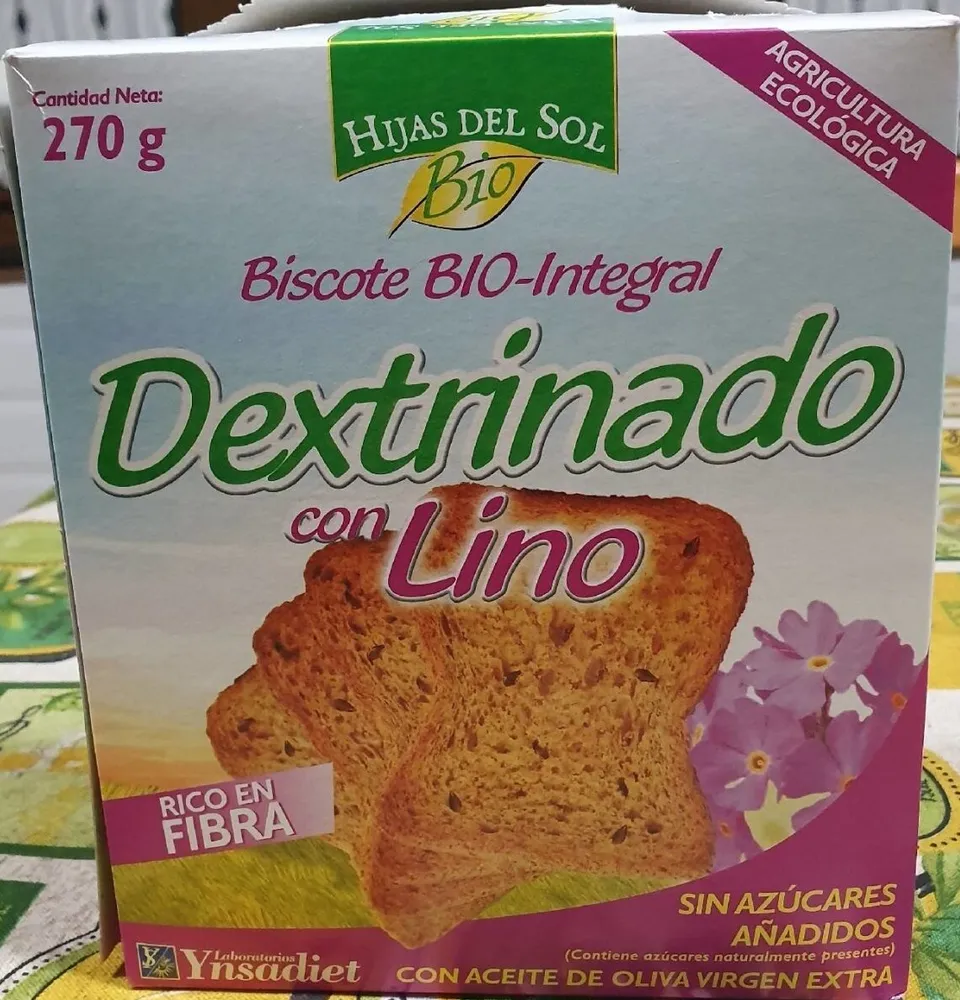 Biscote BIO-Integral Dextrinado con Lino