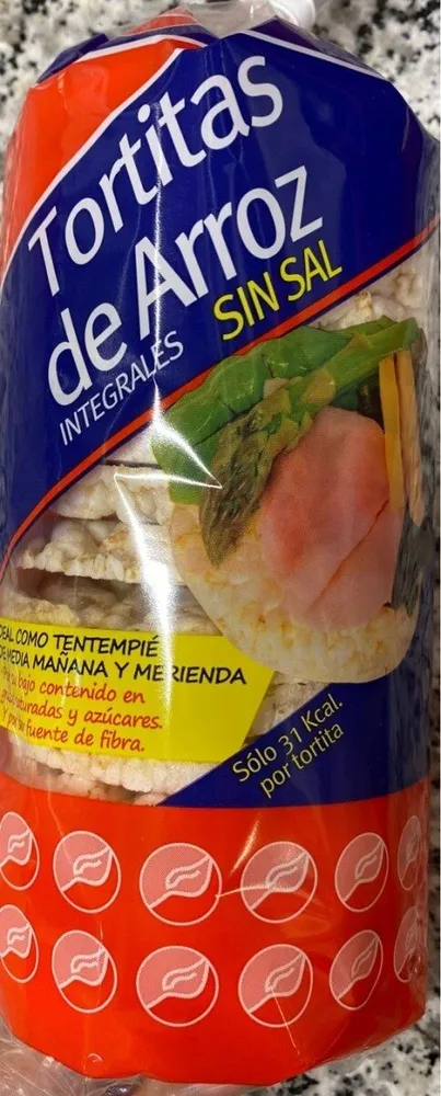 Tortitas de arroz sin sal