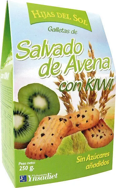 Galletas de salvado de avena con kiwi