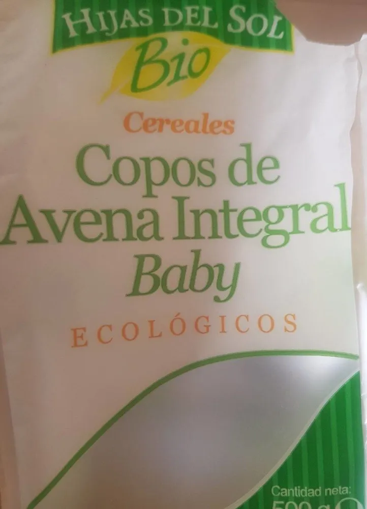 Copos de avena integral baby