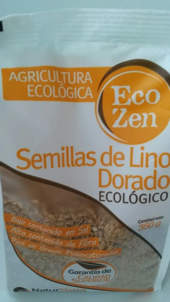 Semillas de lino dorado ecológico