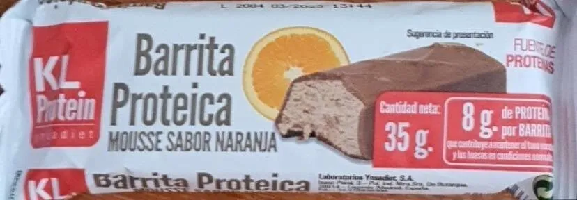 Barrita Proteica Mousse Sabor Naranja