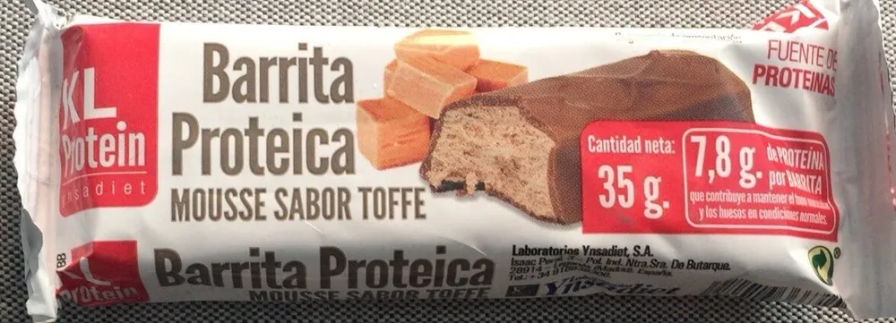 Barrita protéica mousse sabor toffe