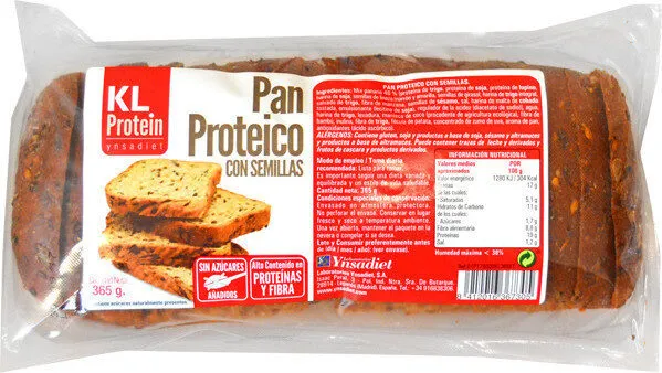 Kl protein pan proteico con semillas