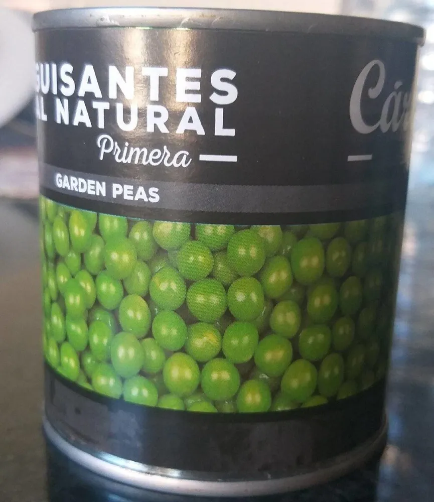 Guisantes al natural