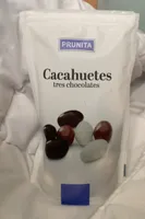 Cacahuetes tres chocolates
