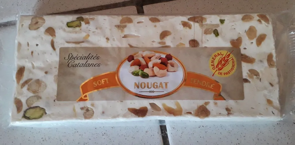 Nougat tendre fruits secs