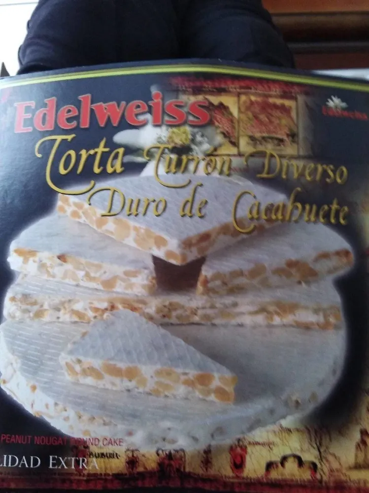 Torta turron divers duro de cacahuete
