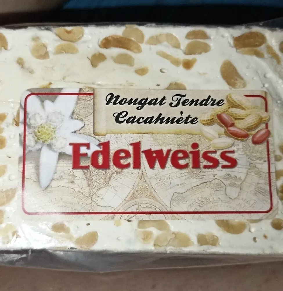Nougat tendre cacahuètes