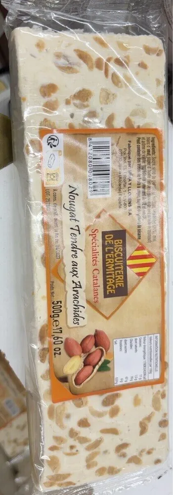 Nougat tendre aux arachides