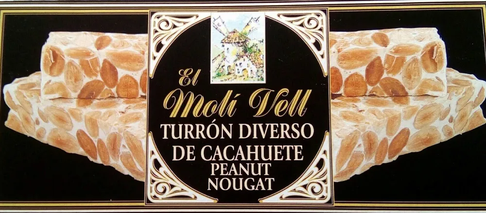 Turrón diverso de cacahuete