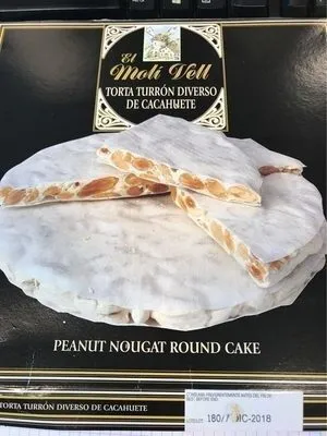Torta turron diverso de cacahuète