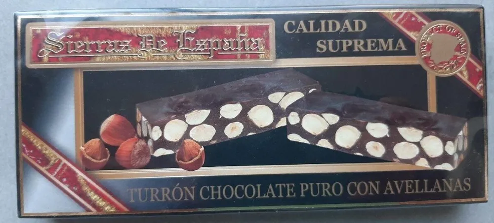 Nougat pur chocolat aux noisettes