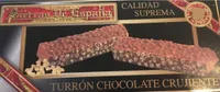Turrón chocolate crujiente