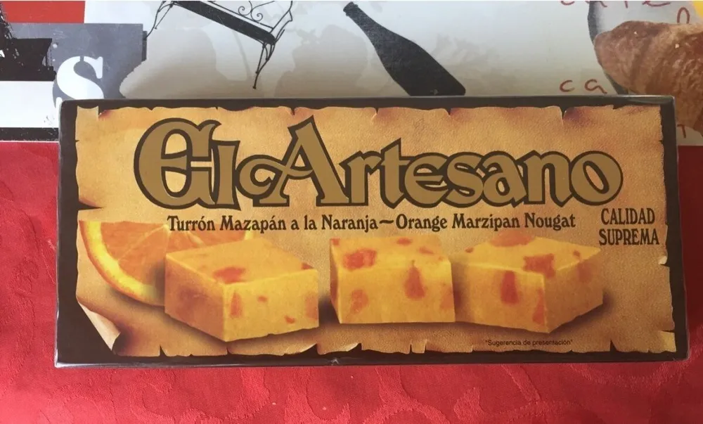 El Artesano Turron Au Massepain À L?Orange