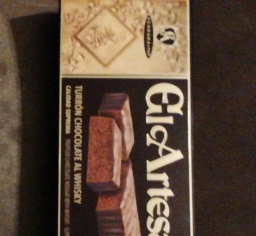 El artesano  turrón chocolate al whisky