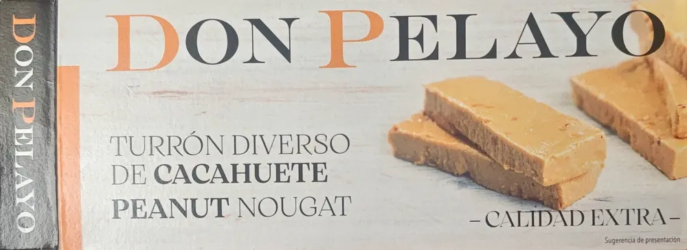 Turrón diverso de cacahuete